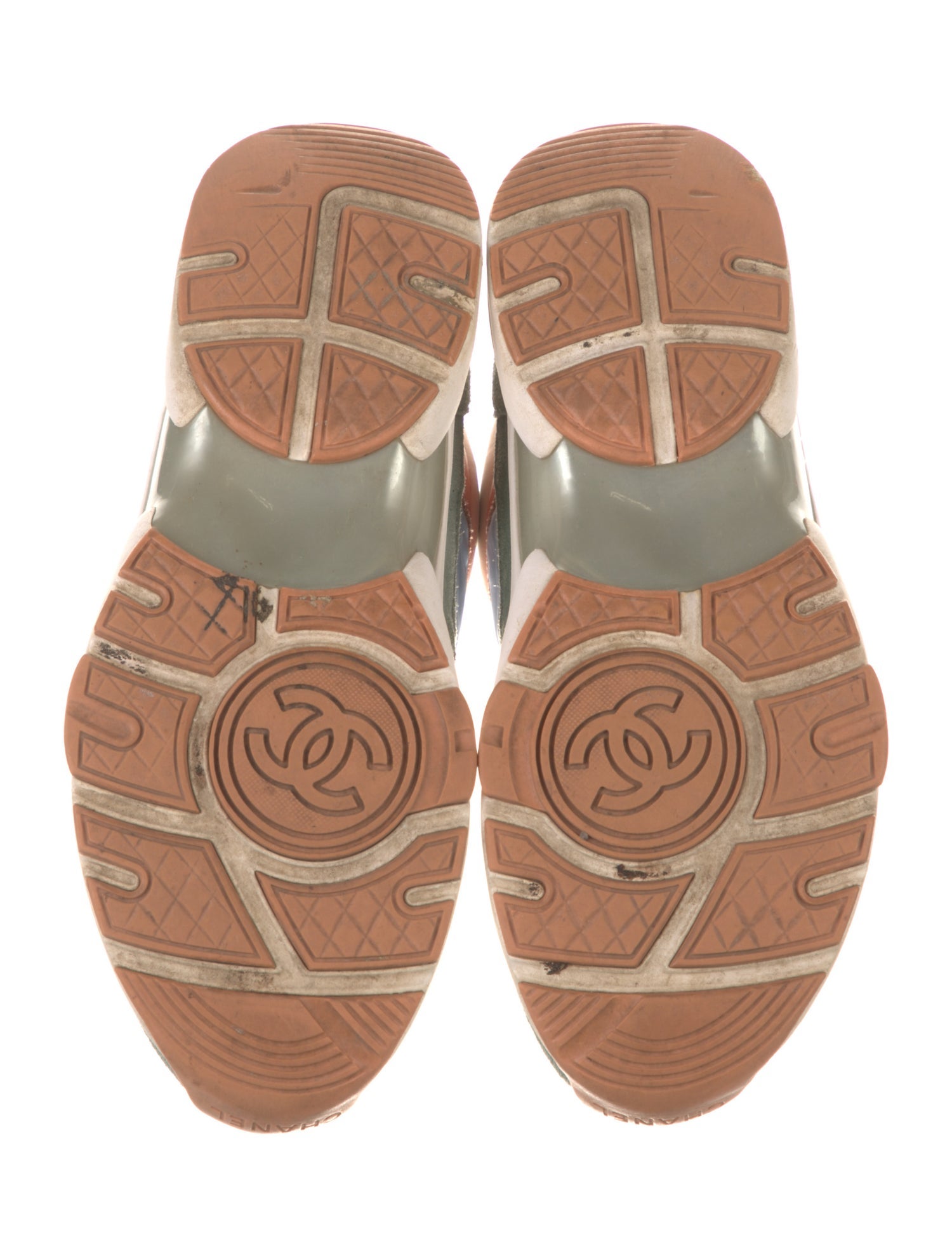 Chanel Interlocking CC Logo Nylon Sneakers